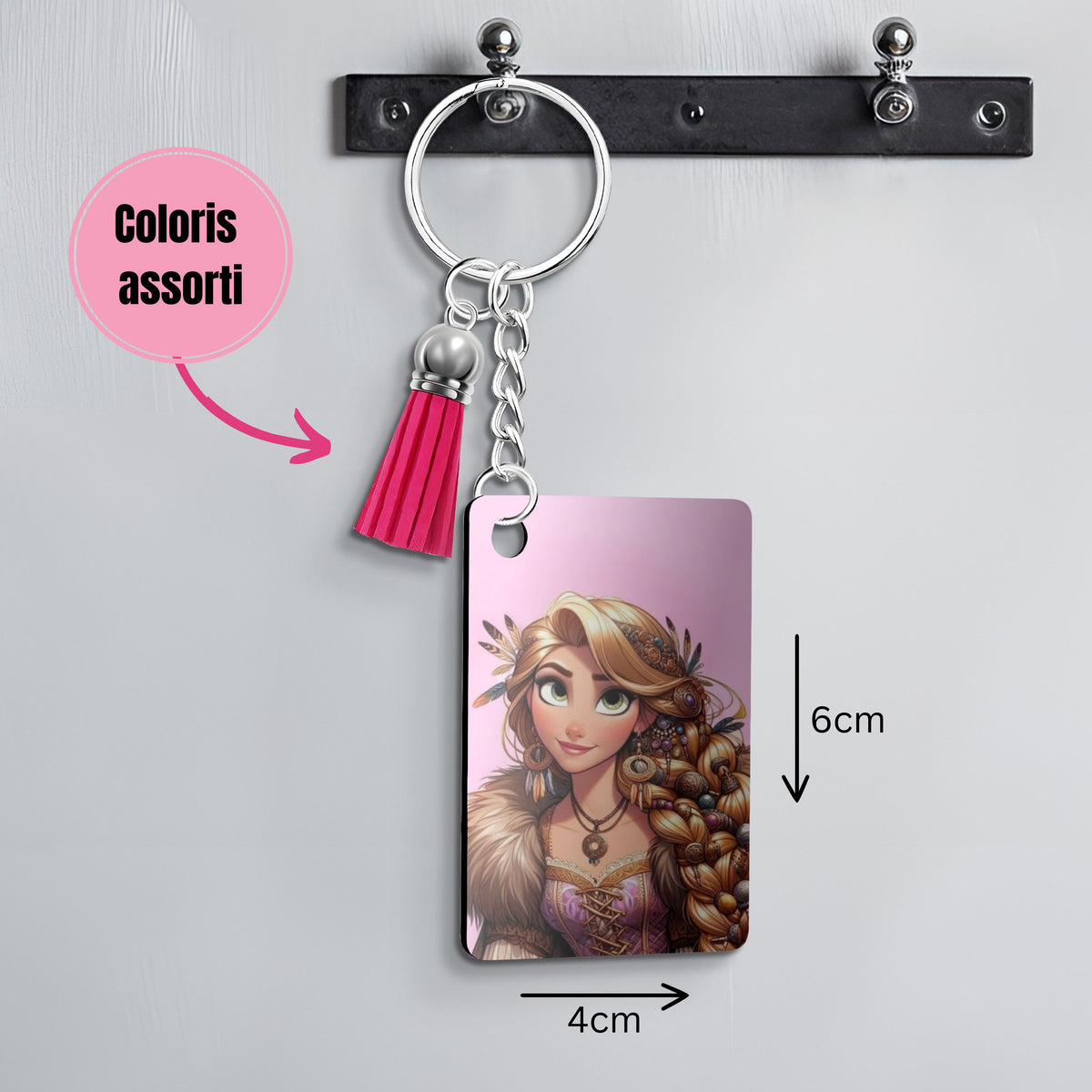 Raiponce - Porte Clé avec prénom | Viking Porte-clés Disney Shop | Anylem Beauty