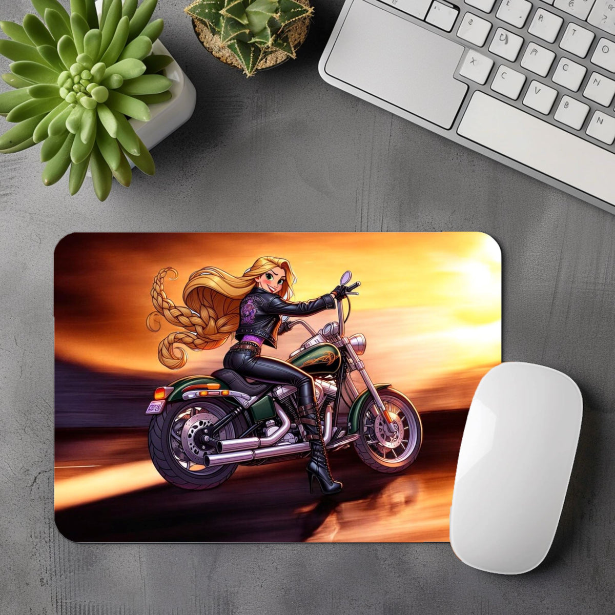 Raiponce - Tapis de souris | Biker Tapis de souris Disney Shop | Anylem Beauty