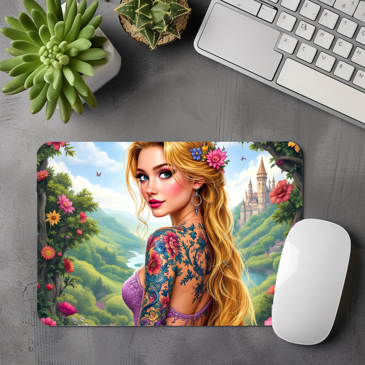 Raiponce - Tapis de souris | Tatouage Tapis de souris Disney Shop | Anylem Beauty