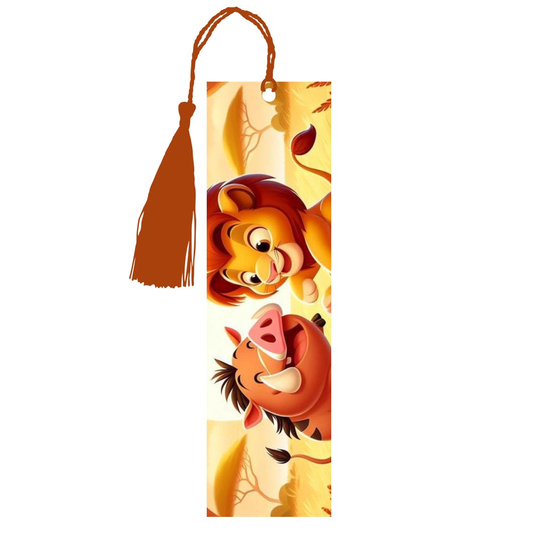 Simba x Pumba - Marque-Pages avec prénom Marque-page Disney Shop | Anylem Beauty