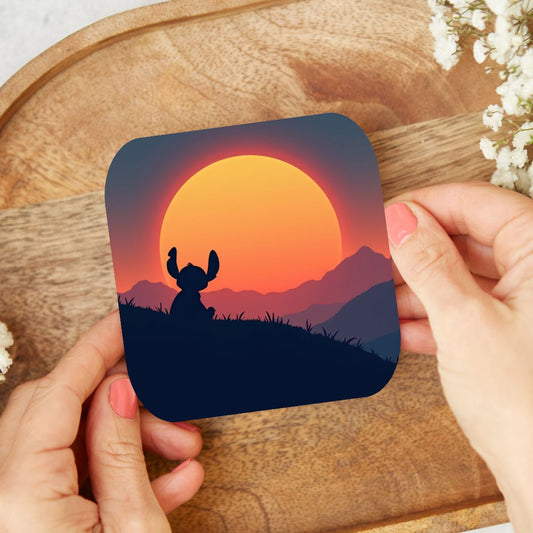 Stitch - Dessous de verre | Couché de Soleil Dessous de verres Disney Shop | Anylem Beauty