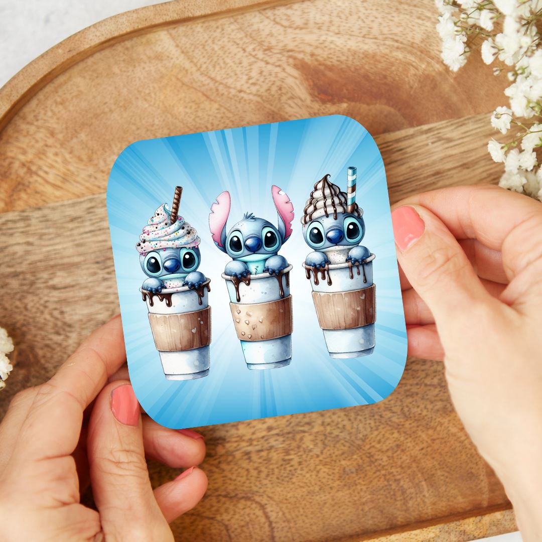 Stitch - Dessous de verre | Triple Milkshake Dessous de verres Disney Shop | Anylem Beauty