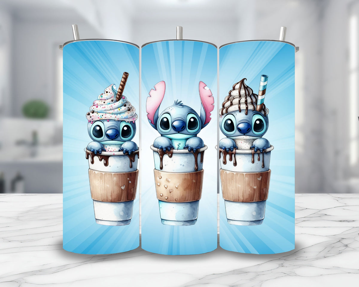 Stitch - Thermos en acier inoxydable 600ml | Triple Milkshake Thermos inoxydable Disney Shop | Anylem Beauty