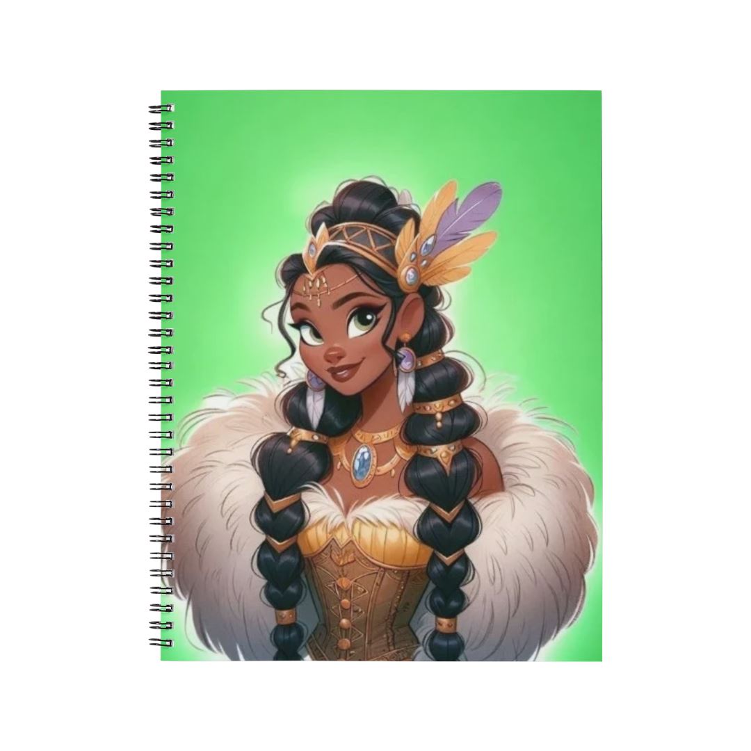 Tiana - Carnet spirale A5 | Viking Carnets et bloc-notes Disney Shop | Anylem Beauty