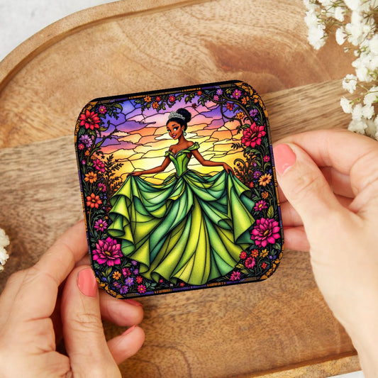 Tiana - Dessous de verre | Vitrail Dessous de verres Disney Shop | Anylem Beauty