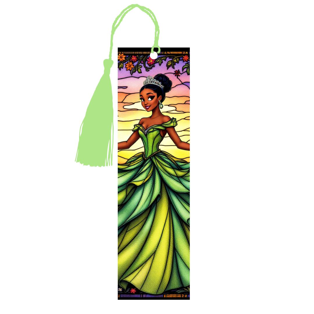 Tiana - Marque-Pages avec prénom | Vitrail Marque-page Disney Shop | Anylem Beauty
