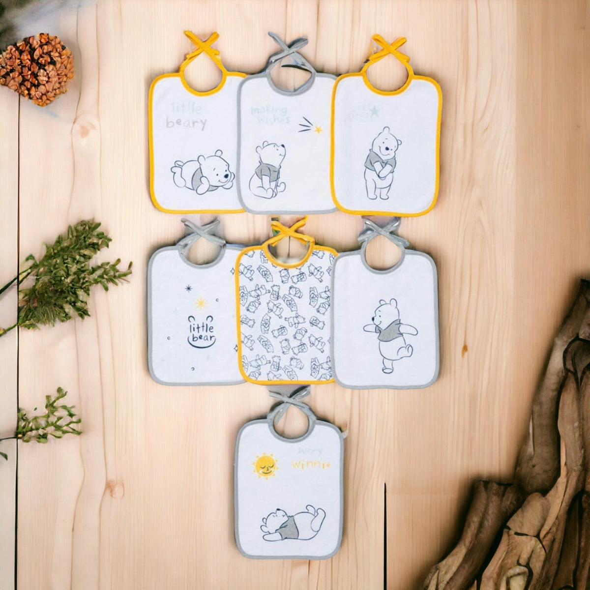 Bébé Nourson - Lot de 7 Bavoirs Naissance Bébés et tout-petits Baby Calin