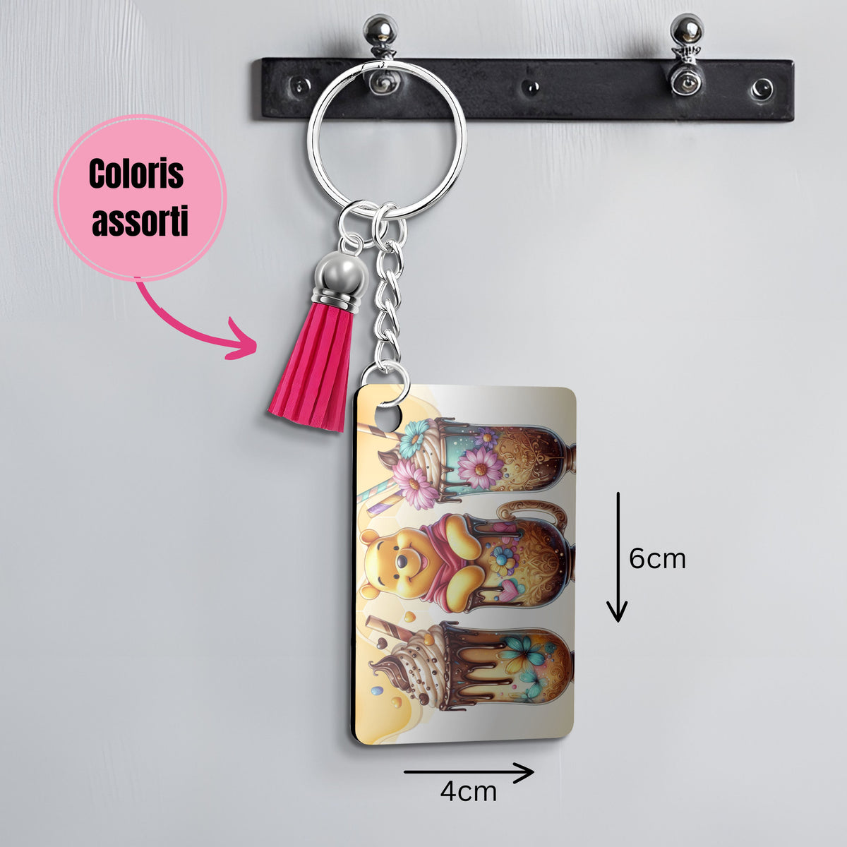 Winnie - Porte Clé avec prénom | Triple Milkshake Porte-clés Disney Shop | Anylem Beauty