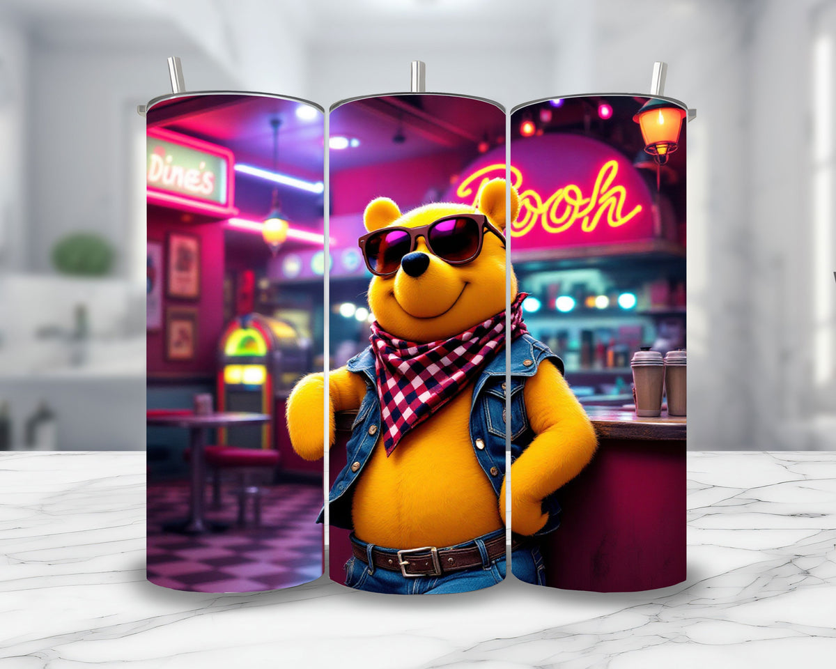Winnie - Thermos en acier inoxydable 600ml | Rockabilly Thermos inoxydable Disney Shop | Anylem Beauty