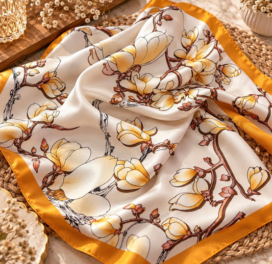 Foulard carré - Orangeade
