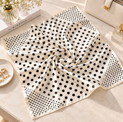 Foulard carré - Petits pois