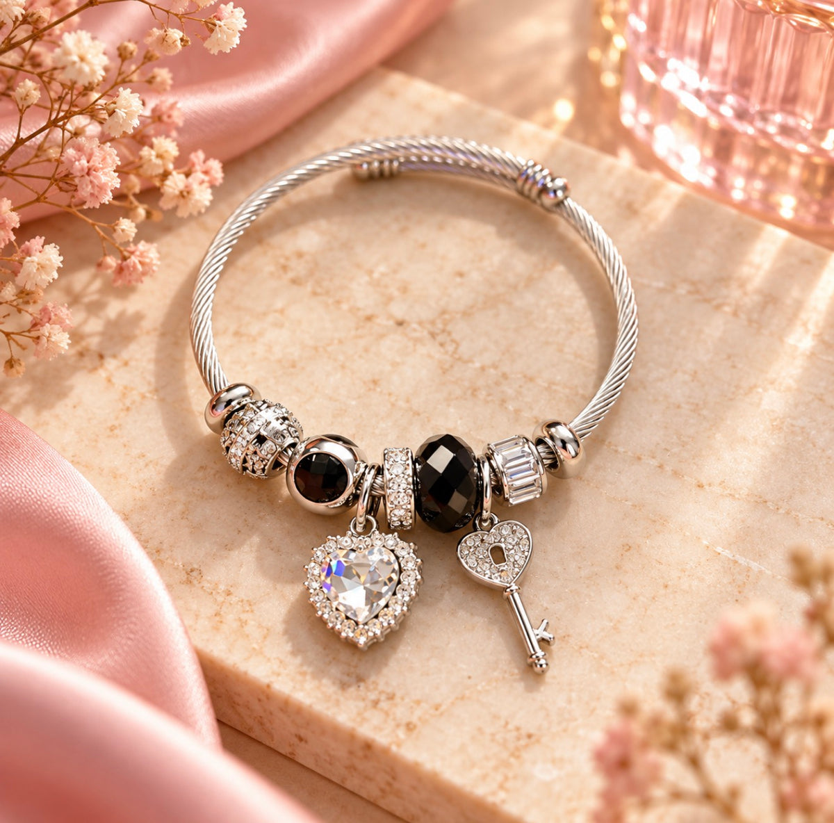 Bracelet - Breloques noires