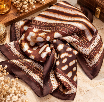 Foulard carré - Terracota