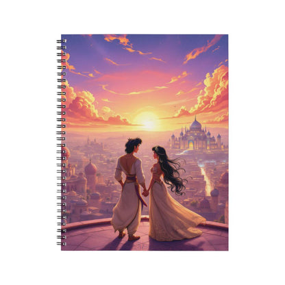 Aladdin - Carnet spirale A5 | Féerique Carnets et bloc-notes Disney Shop | Anylem Beauty 