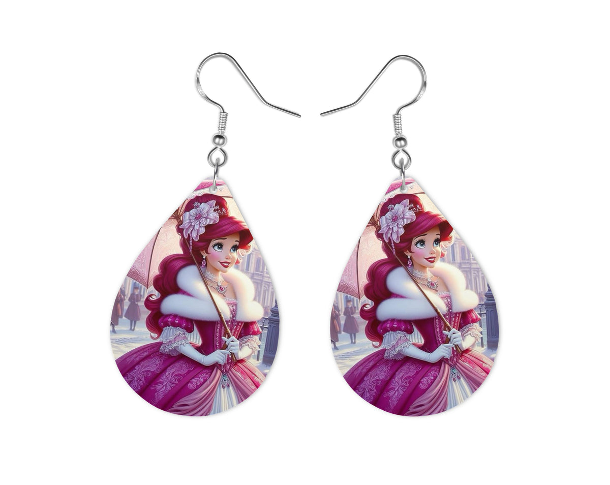 Ariel - Personnalisation | Années 20 Personnalisation Disney Shop | Anylem Beauty Boucle d’oreilles 