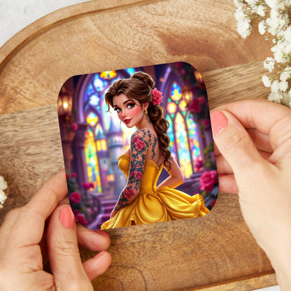 Belle - Dessous de verre | Tatouage Dessous de verres Disney Shop | Anylem Beauty 