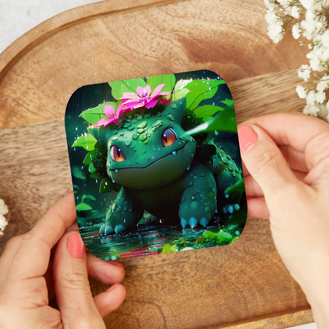 Bulbizarre - Dessous de verre | Rosé Dessous de verres Disney Shop | Anylem Beauty 