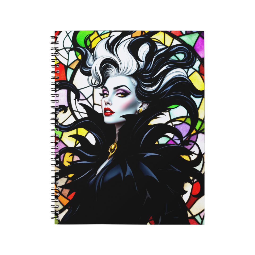 Cruella - Carnet spirale A5 | Vitrail Carnets et bloc-notes Disney Shop | Anylem Beauty 