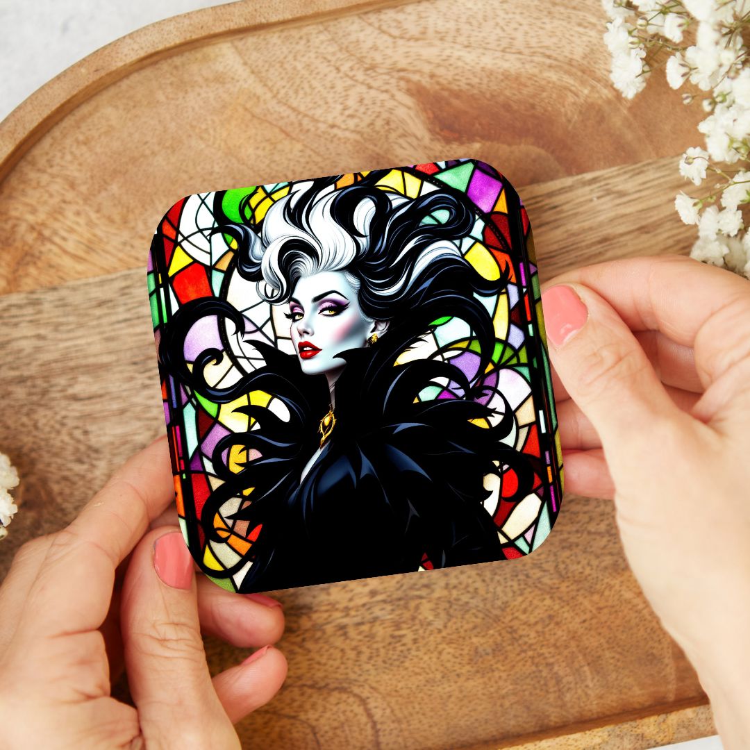 Cruella - Dessous de verre | Vitrail Dessous de verres Disney Shop | Anylem Beauty 