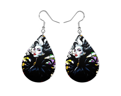 Cruella - Personnalisation | Vitraux Personnalisation Disney Shop | Anylem Beauty Boucle d’oreilles 