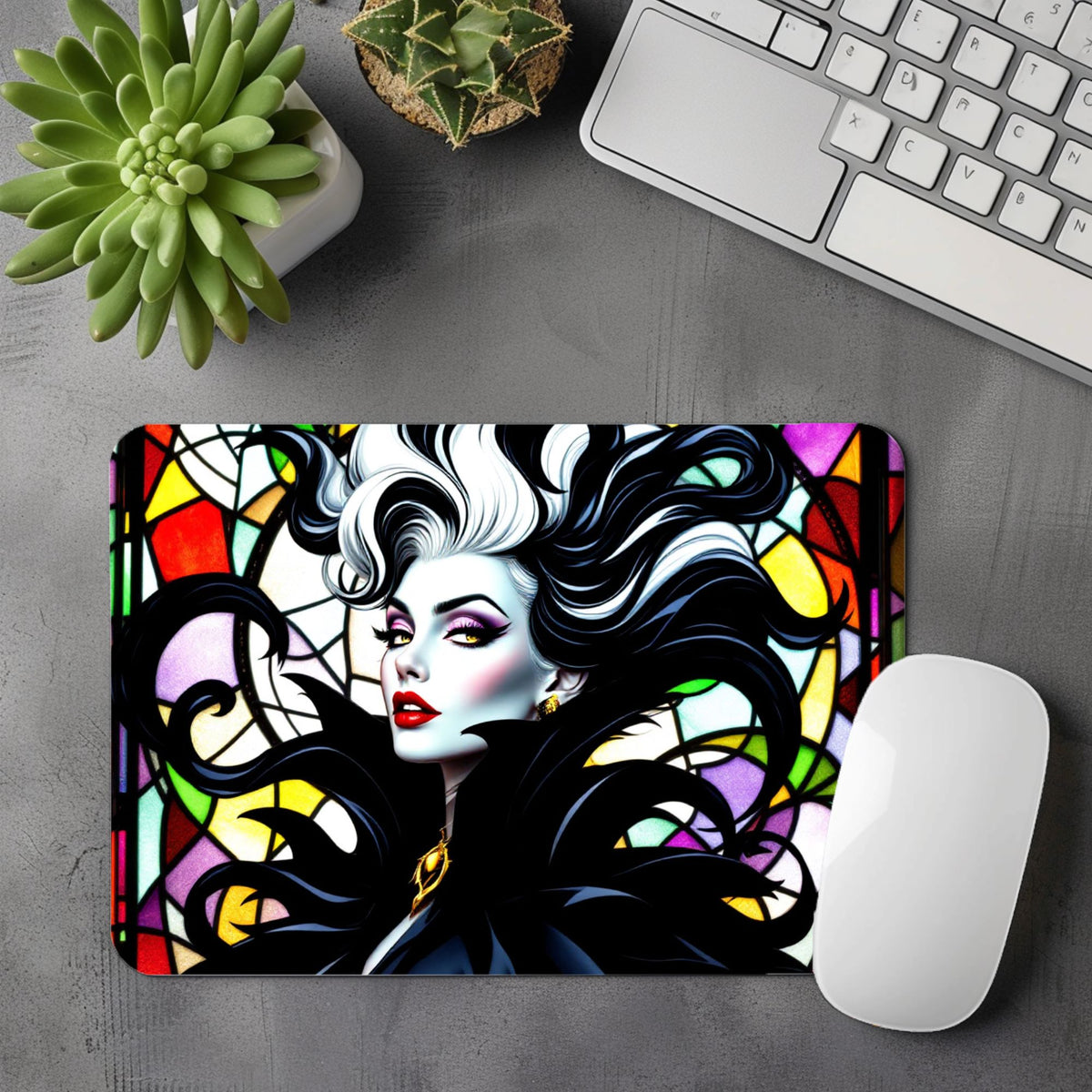 Cruella - Tapis de souris | Vitrail Tapis de souris Disney Shop | Anylem Beauty 
