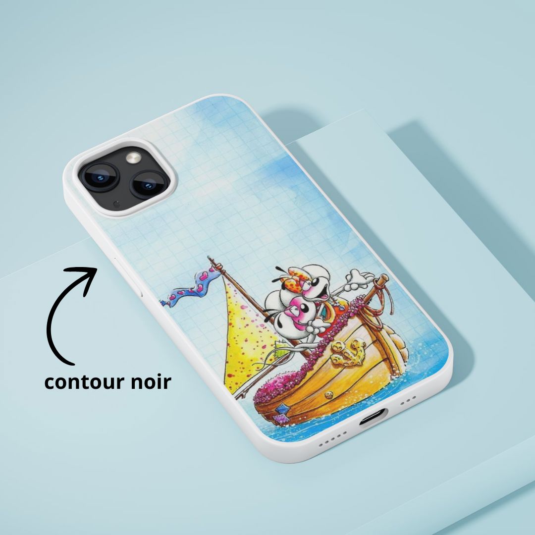 Diddl & Diddlina - Coque de téléphone | Bateau Coque de téléphone Disney Shop | Anylem Beauty 