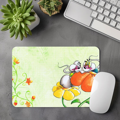 Diddl & Diddlina - Tapis de souris | Fleur Orangée Tapis de souris Disney Shop | Anylem Beauty 