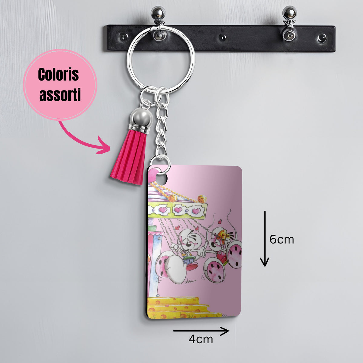 Diddl - Porte Clé avec prénom | Balançoire Porte-clés Disney Shop | Anylem Beauty 