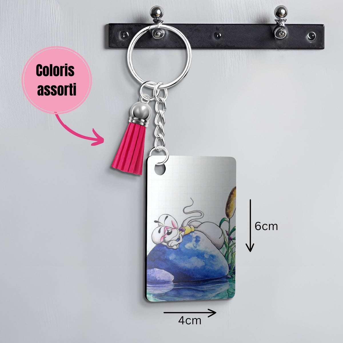Diddl - Porte Clé avec prénom | Rocher Porte-clés Disney Shop | Anylem Beauty 