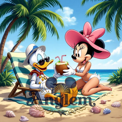 Donald & Minnie - Personnalisation | Plage Personnalisation Disney Shop | Anylem Beauty 