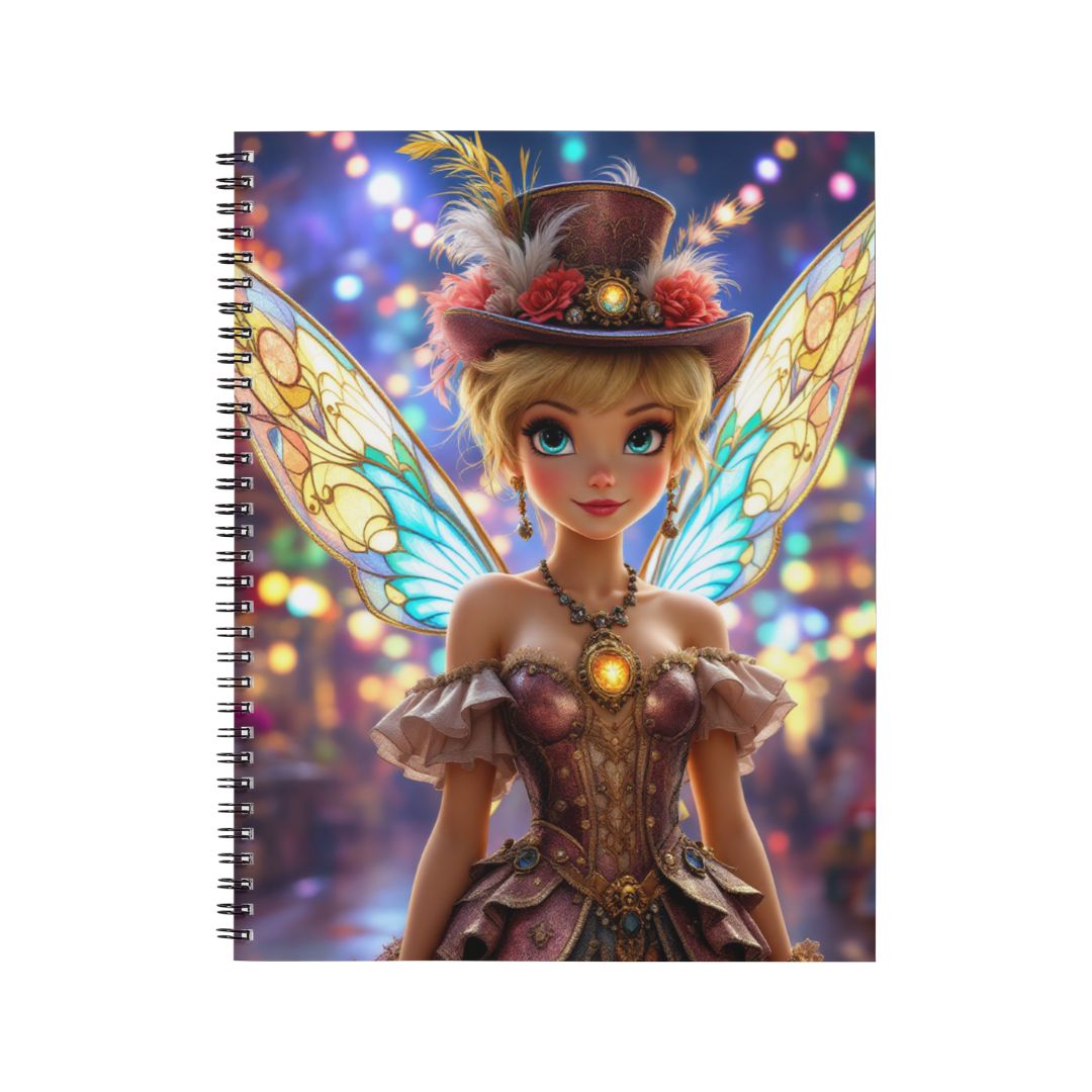 Fée Clochette - Carnet spirale A5 | Steampunk Carnets et bloc-notes Disney Shop | Anylem Beauty 