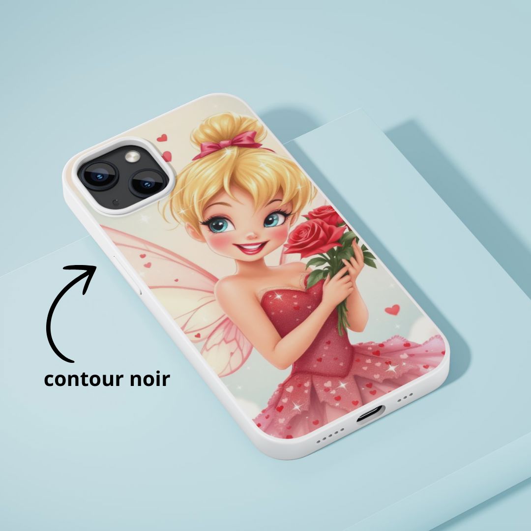 Fée Clochette - Coque de téléphone | St Valentin Coque de téléphone Disney Shop | Anylem Beauty 