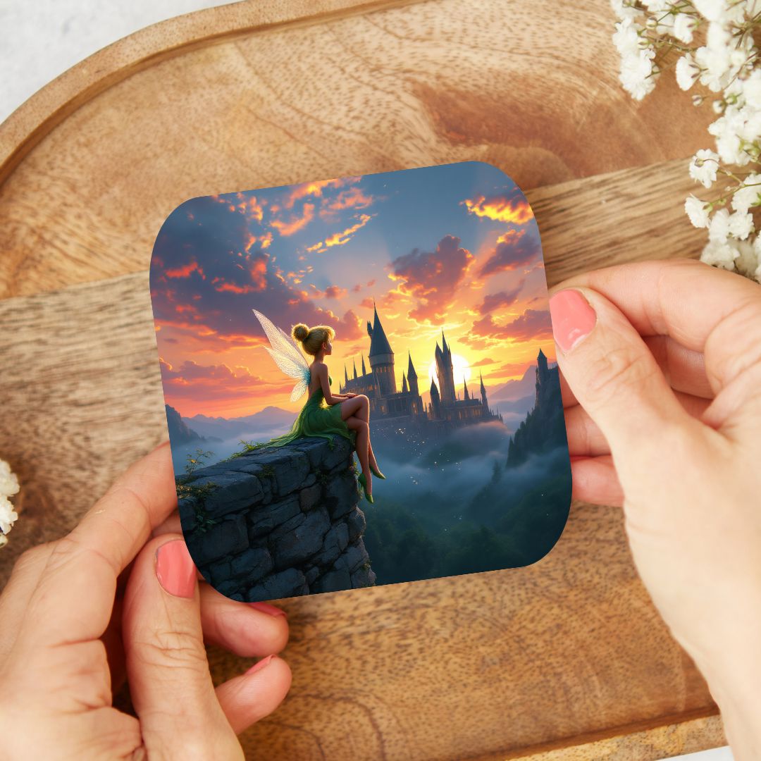 Fée Clochette - Dessous de verre | Couché de soleil à Poudlard Dessous de verres Disney Shop | Anylem Beauty 