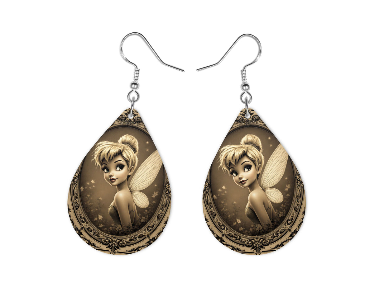 Fée Clochette - Personnalisation | Vintage Personnalisation Disney Shop | Anylem Beauty Boucle d’oreilles 