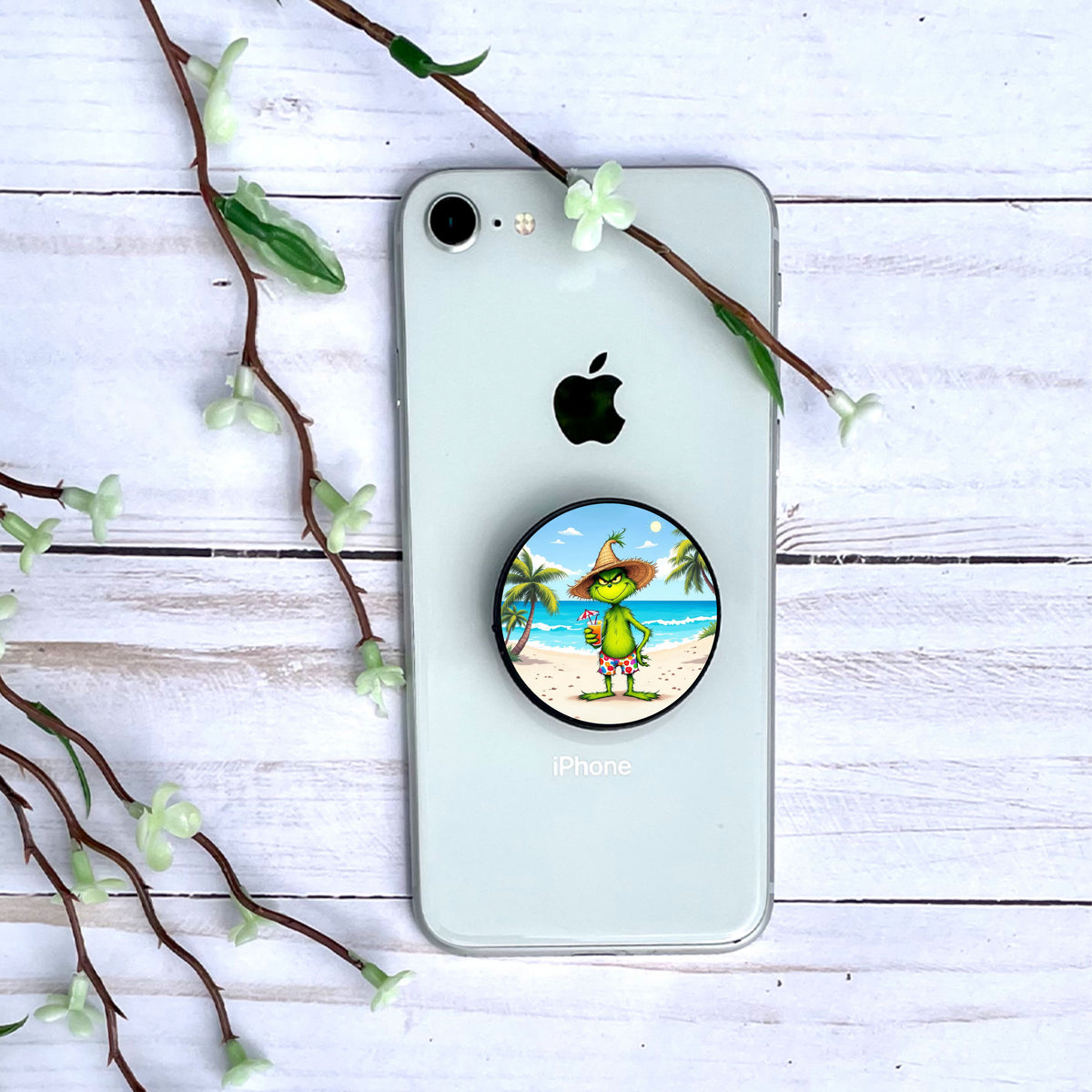 Grinch - Personnalisation | Plage Personnalisation Disney Shop | Anylem Beauty Phone grip 