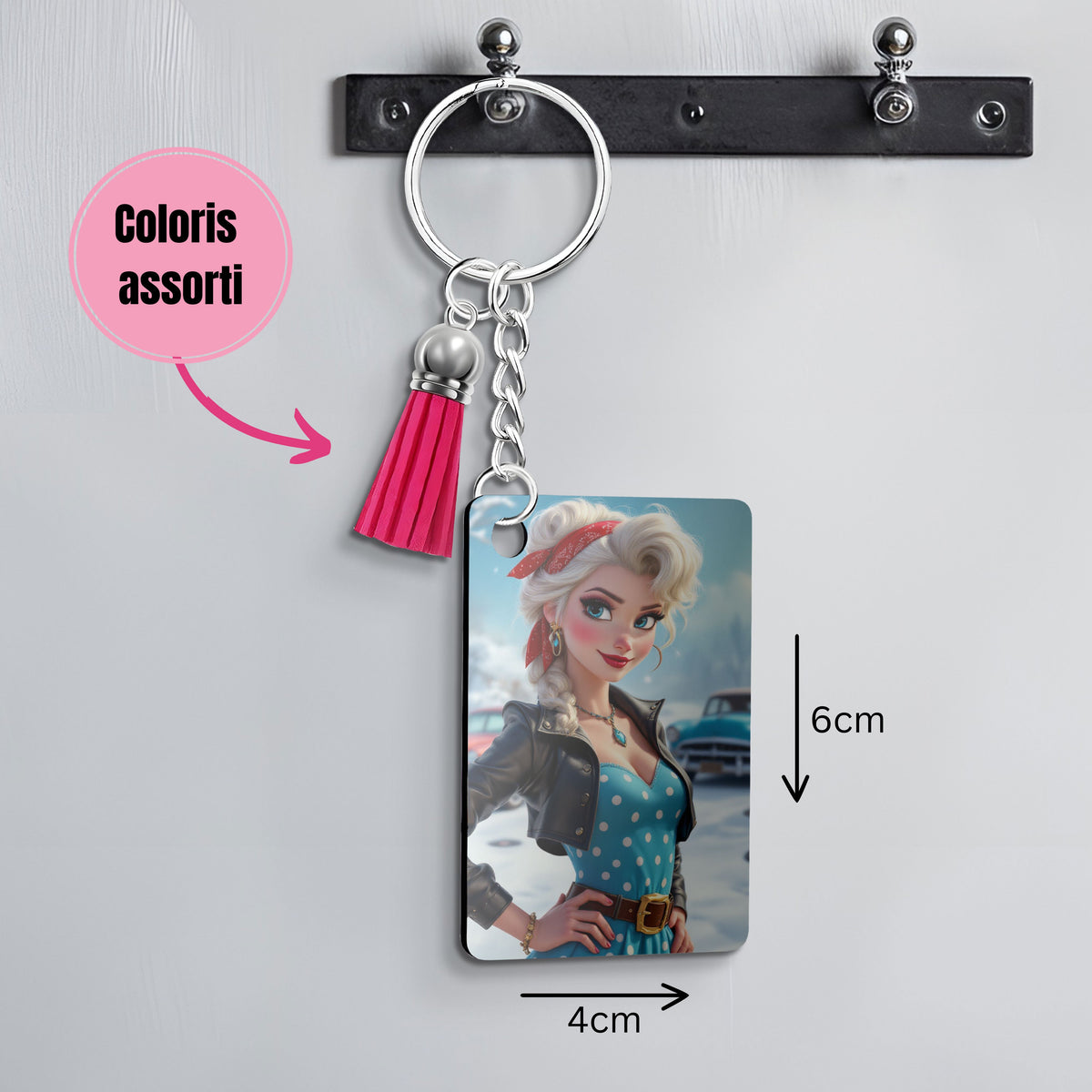 La Reine des Neiges - Porte Clé avec prénom | Rockabilly Porte-clés Disney Shop | Anylem Beauty 