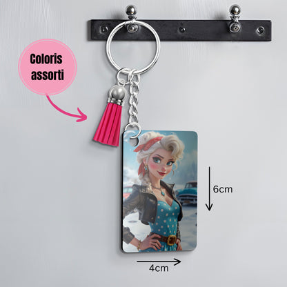 La Reine des Neiges - Porte Clé avec prénom | Rockabilly Porte-clés Disney Shop | Anylem Beauty 