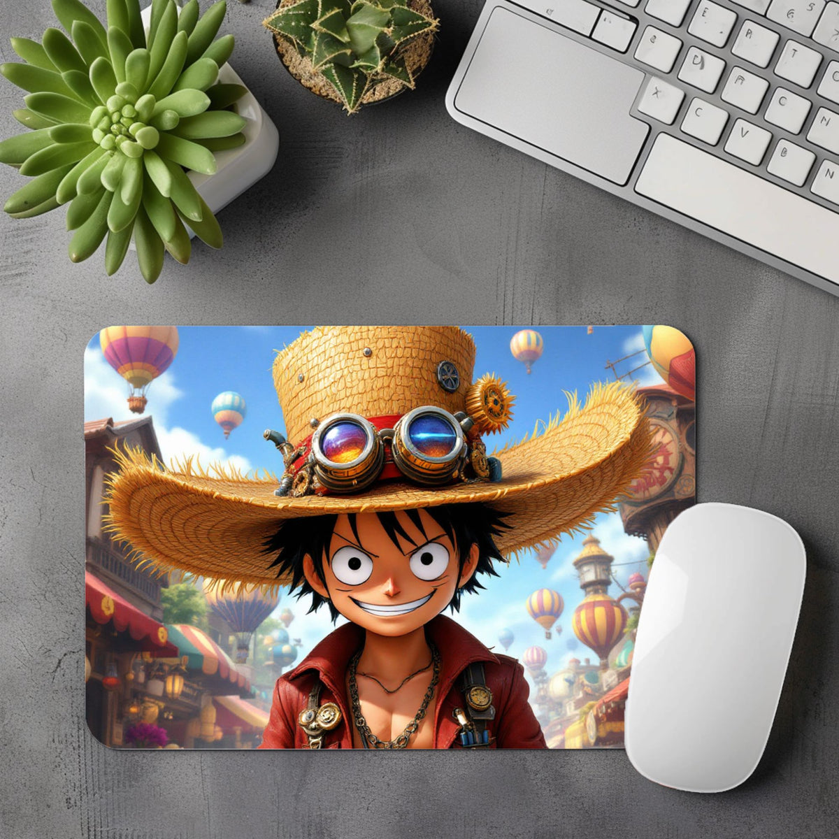 Luffy - Tapis de souris | Steampunk Tapis de souris Disney Shop | Anylem Beauty 