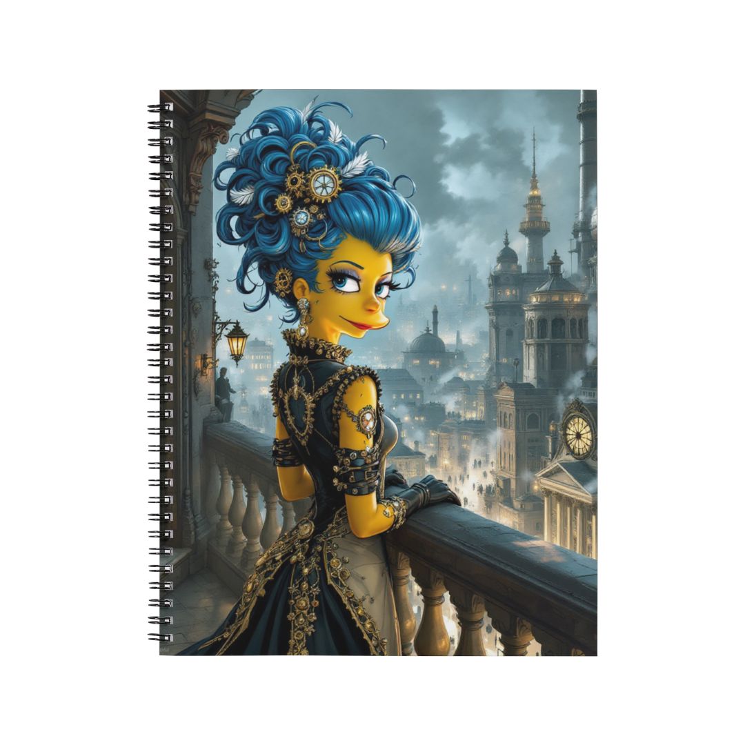 Marge Simpsons - Carnet spirale A5 | Steampunk Carnets et bloc-notes Disney Shop | Anylem Beauty 