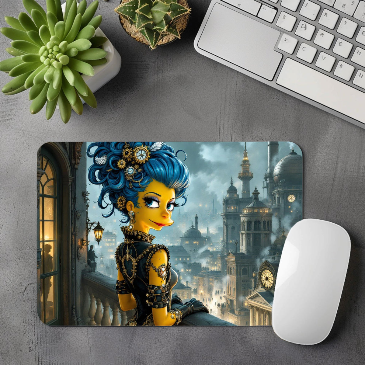 Marge Simpsons - Tapis de souris | Steampunk Tapis de souris Disney Shop | Anylem Beauty 