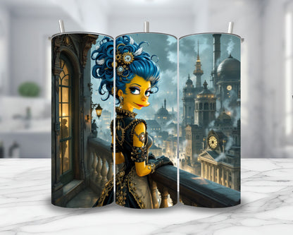 Marge Simpsons - Thermos en acier inoxydable 600ml | Steampunk Thermos inoxydable Disney Shop | Anylem Beauty 