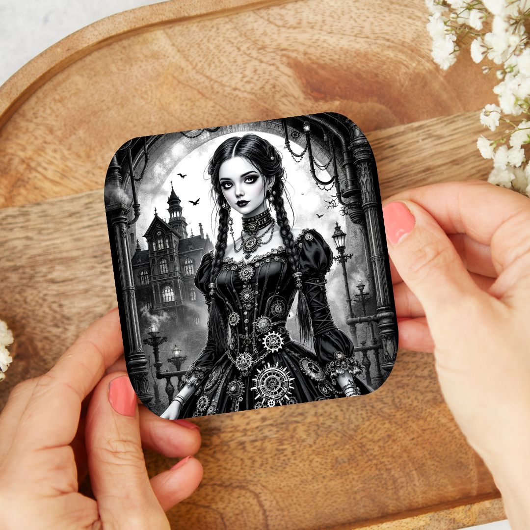 Mercredi - Dessous de verre | Steampunk Dessous de verres Disney Shop | Anylem Beauty 