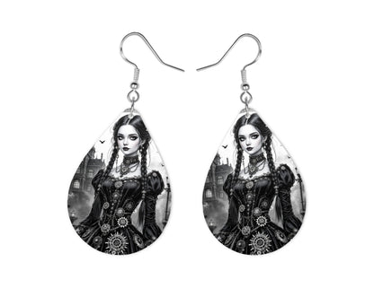 Mercredi - Personnalisation | Steampunk Personnalisation Disney Shop | Anylem Beauty Boucle d’oreilles 