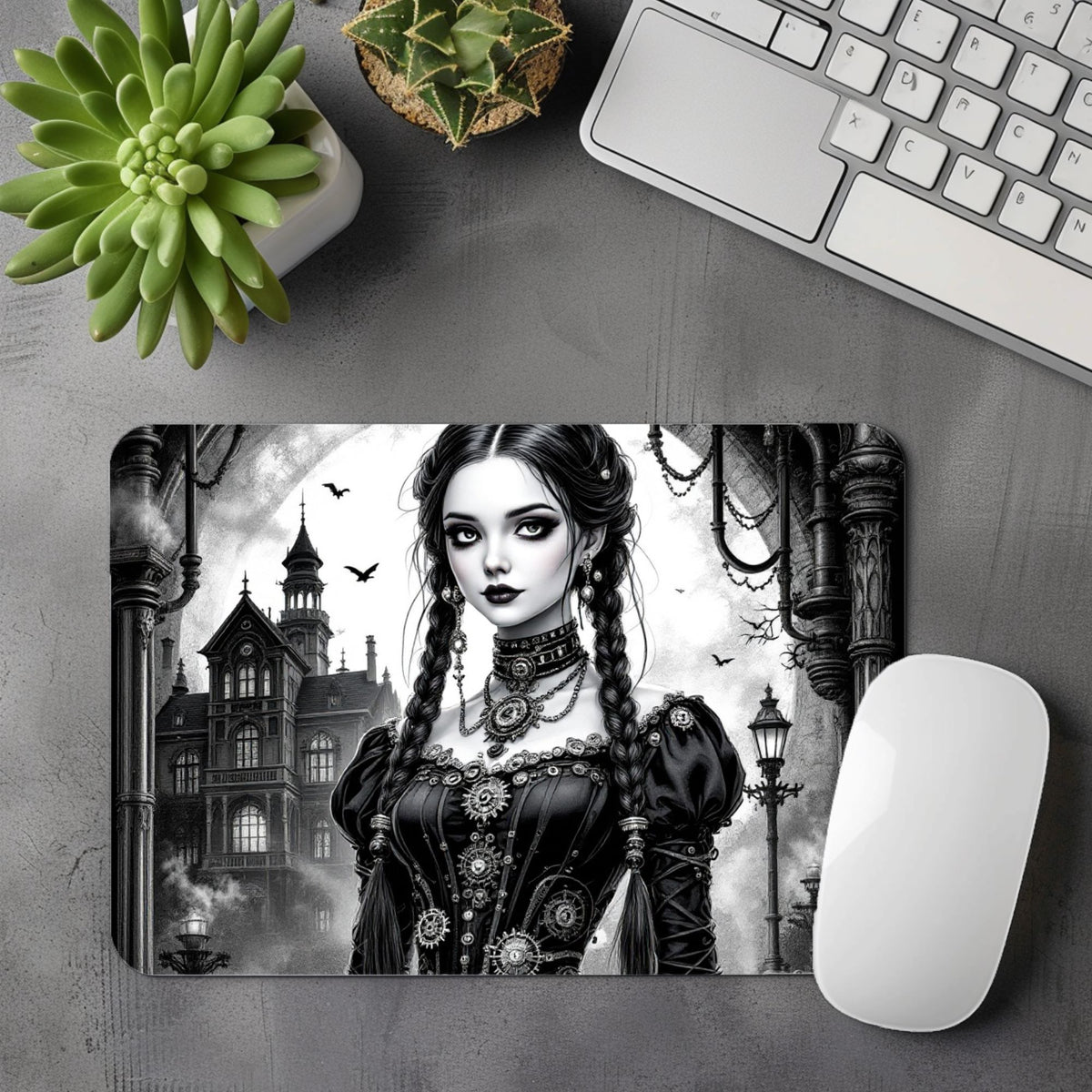 Mercredi - Tapis de souris | Steampunk Tapis de souris Disney Shop | Anylem Beauty 