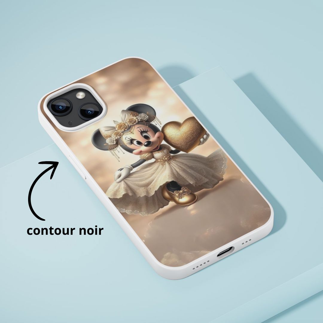 Minnie - Coque de téléphone | Or Coque de téléphone Disney Shop | Anylem Beauty 