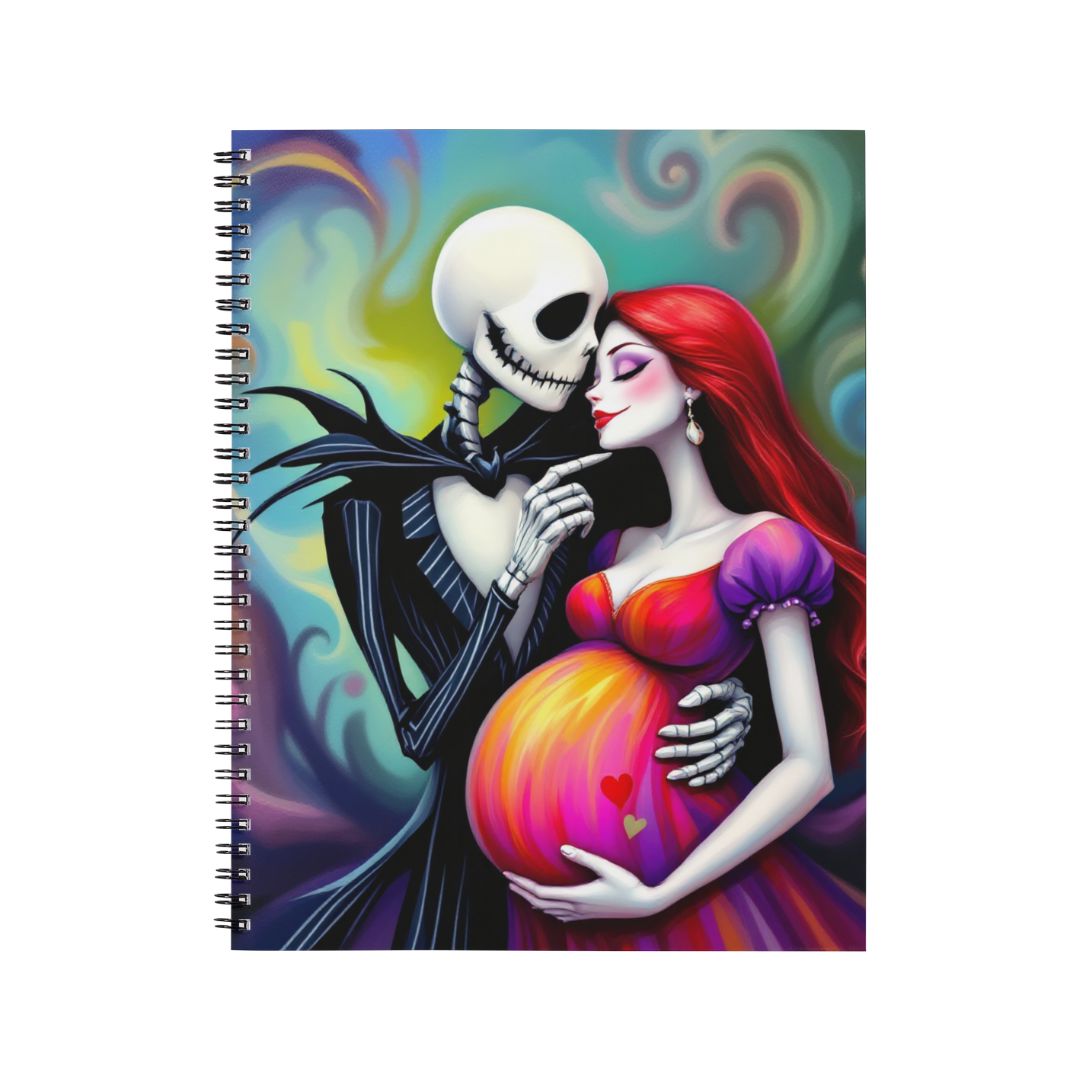 Mr Jack x Sally - Carnet spirale A5 | Grossesse Carnets et bloc-notes Disney Shop | Anylem Beauty 