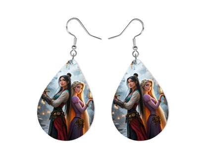 Mulan x Raiponce - Personnalisation | Steampunk Personnalisation Disney Shop | Anylem Beauty Boucle d’oreilles 
