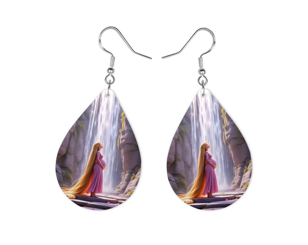 Raiponce - Personnalisation | Grossesse Personnalisation Disney Shop | Anylem Beauty Boucle d’oreilles 