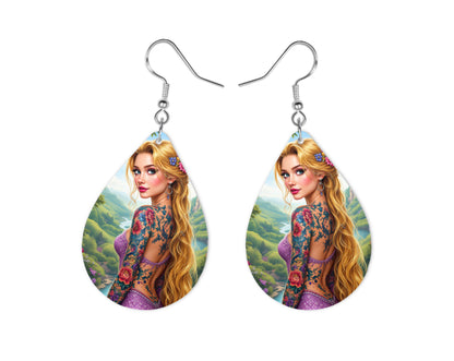 Raiponce - Personnalisation | Tatouages Personnalisation Disney Shop | Anylem Beauty Boucle d’oreilles 