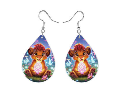 Roi Lion - Personnalisation | Pâques Personnalisation Disney Shop | Anylem Beauty Boucle d’oreilles 